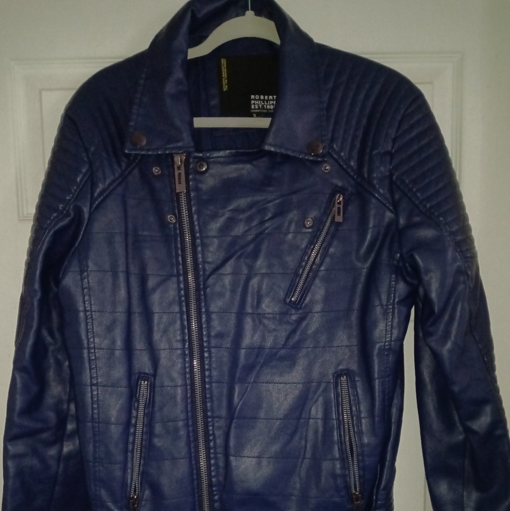 Robert Phillipe pu leather jacket